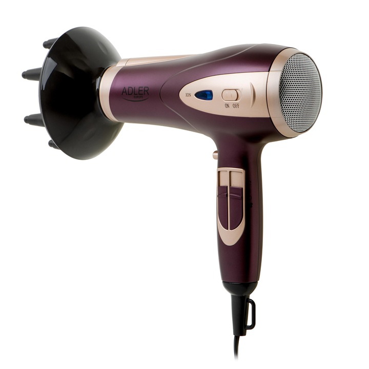 Suszarka do włosów 2400W Z JONIZACJĄ Zimny nawiew + Koncentrator i Dyfuzor