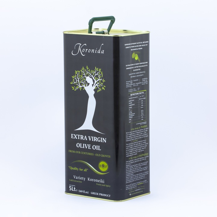 Oliwa z oliwek niefiltrowana Koronida max 0.3% 5 l