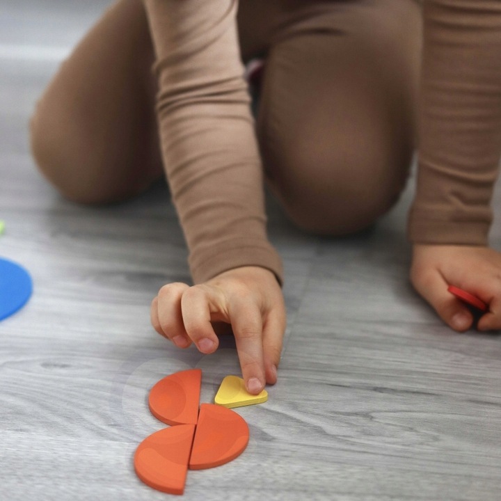 Drewniana Układanka Montessori 40 Wzorów 55 el.