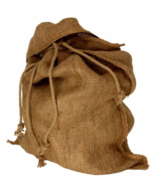 Worek Jutowy Naturalny 50x85cm JUTA 25kg STOJAK PODSTAWKA POD CHOINKĘ