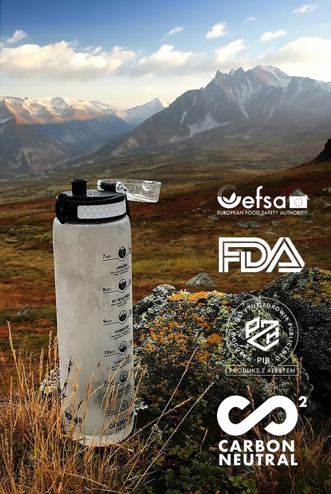 Mała morska butelka bidon sportowy na wodę BPA Free atest PZH ION8 0,35 l