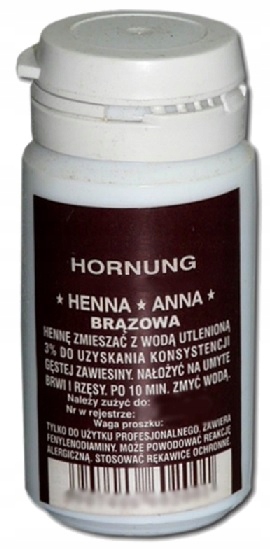 ANNA HENNA proszek do brwi BRĄZ 20g