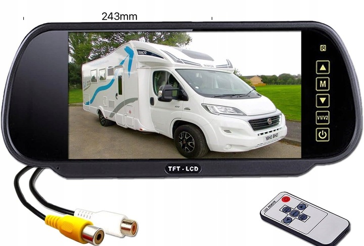 MONITOR EKRAN SAMOCHODOWY AHD LCD 7" CVBS AHD 1080P