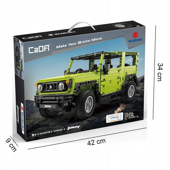 KLOCKI ZDALNIE STEROWANY POJAZD SUZUKI JIMNY 579EL