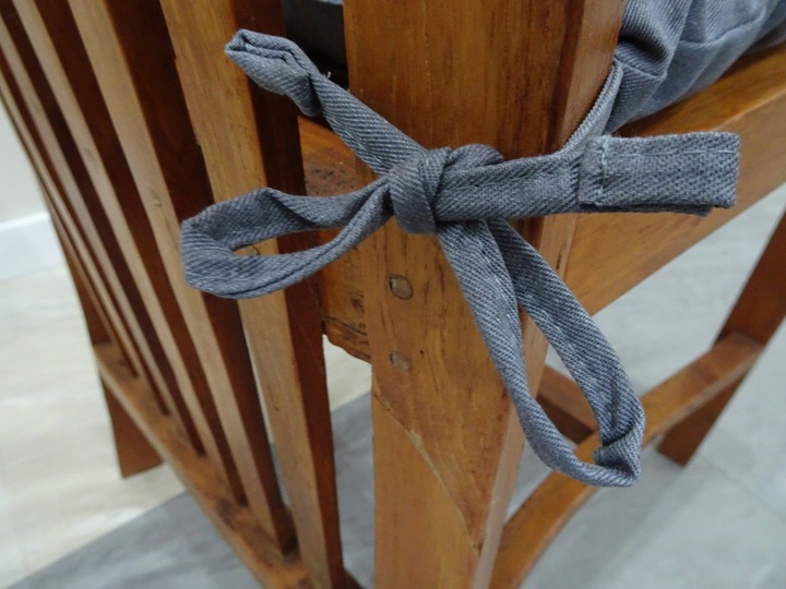 Poduszka na KRZESŁO TRAPEZ SZARA