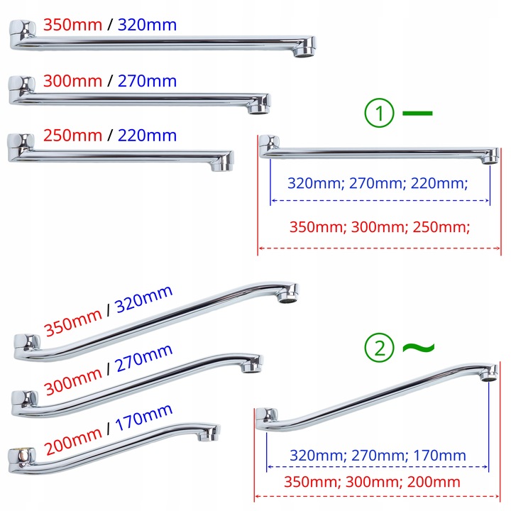 Bateria z długą wylewką do wanny Kran z ceramicznym przełącznikiem SOLIDNA