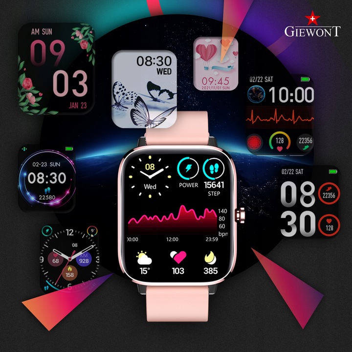 SMARTWATCH GIEWONT GW230-1 Dynamic SmartCall ROZMOWY SMS SPORT ALERT KROKI