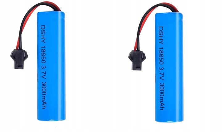 2 szt. Baterie litowo-jonowe 3.7 V 3000 mAh Wtyczka SM-2P Kompatybilny DE45