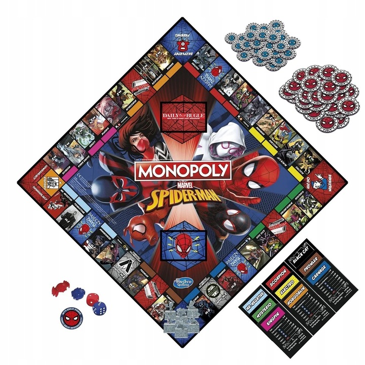 GRA PLANSZOWA MONOPOLY SPIDERMAN wersja polska