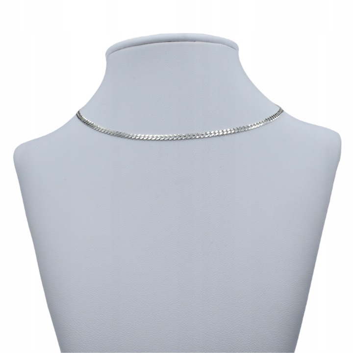 ŁAŃCUSZEK SREBRNY 925 PANCERKA 2.4 MM. + GRAWER