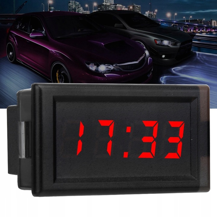 LUMINOUS CYFROWY ZEGAR SAMOCHODOWY LED