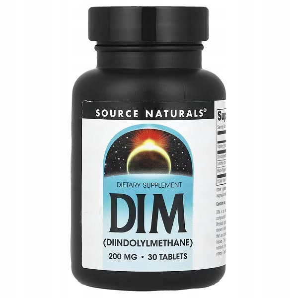 Source Naturals DIM 200mg z Witamina E i Lecytyną