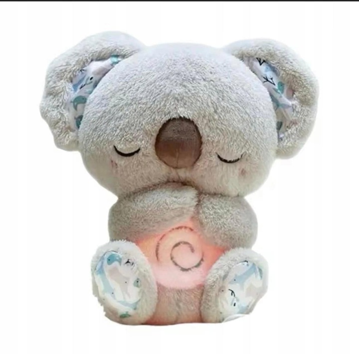 ODDYCHAJĄCY USPOKAJAJĄCY MIŚ PRZYTULIŚ PLUSZOWY KOALA DLA DZIECI MASKOTKA