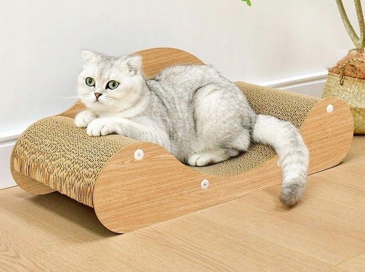 Drapak Dla Kota Sofa Łóżko Legowisko Karton Do Drapania Kanapa Kotka 60 cm