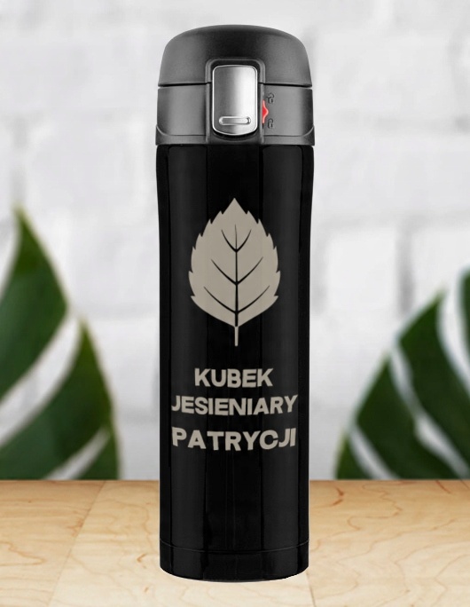 KUBEK TERMICZNY TERMOS NA KAWĘ HERBATĘ DO SAMOCHODU 440 ml PREZENT GRAWER