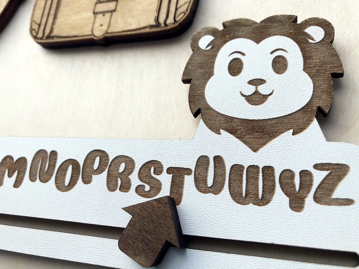 Tablica Manipulacyjna Sensoryczna Montessori + GRATIS Imię