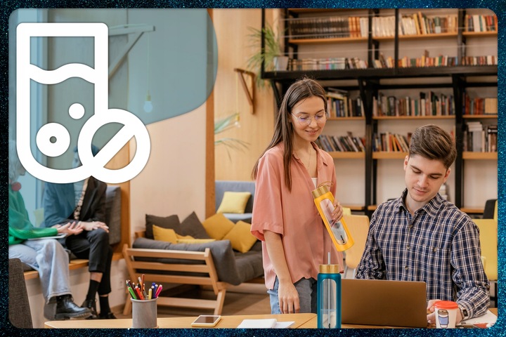 BUTELKA SZKLANA NA WODĘ NAPOJE ZE SŁOMKĄ SITKIEM SZCZELNA DUŻA BIDON 1,2L