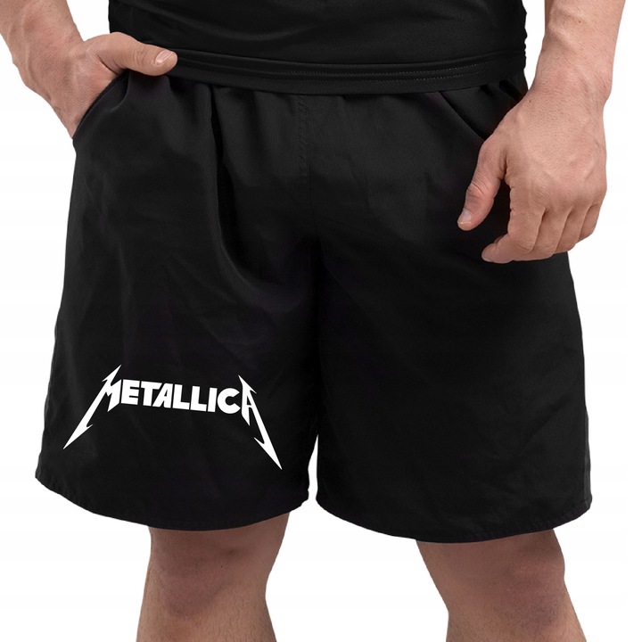 SPODENKI Z NADRUKIEM LOGO METALLICA DLA FANA ROCK