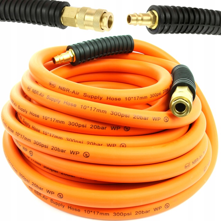 PRZEWÓD ZAKUWANY PNEUMATYCZNY DO KOMPRESORA WĄŻ CIŚNIENIOWY NBR 10x17mm 10m