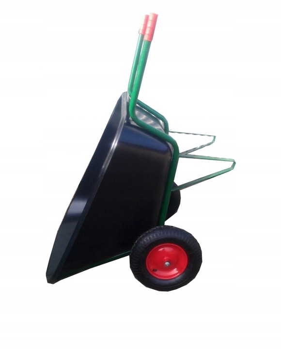 Taczka ogrodowa dwukołowa koleba wózek paszowy JAPONKA 350L PLASTIKOWY