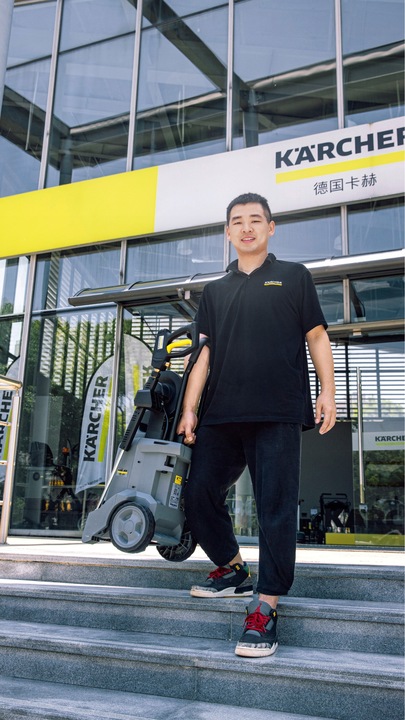 MYJKA CIŚNIENIOWA KARCHER HD 4/10 PLUS TURBODYSZA ZWIJACZ ZESTAW 5/15C PROF