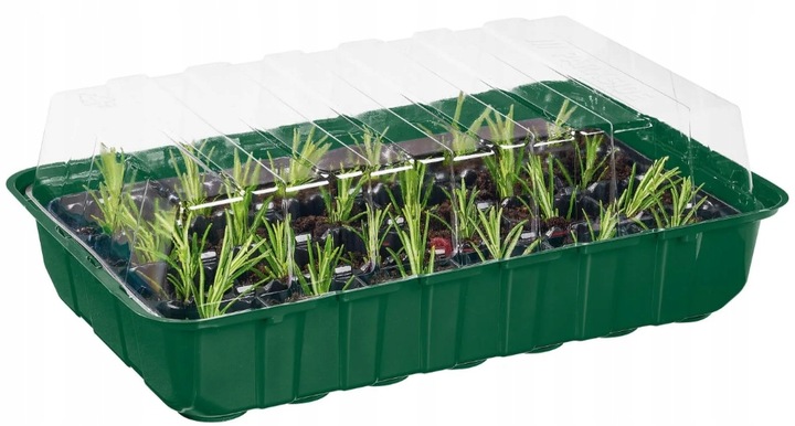 PARKSIDE Zestaw 4 Pojemników do Uprawy Roślin 96 Przegródek + Pokrywy