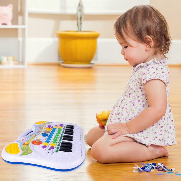 ORGANY PIANINKO ORGANKI DLA DZIECI EDUKACYJNE FARMA ODGŁOSY ZWIERZĄT