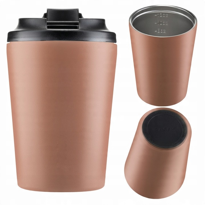 Kubek Termiczny ze stali nierdzewnej Simply Cup - Mocha Mousse 340 ml