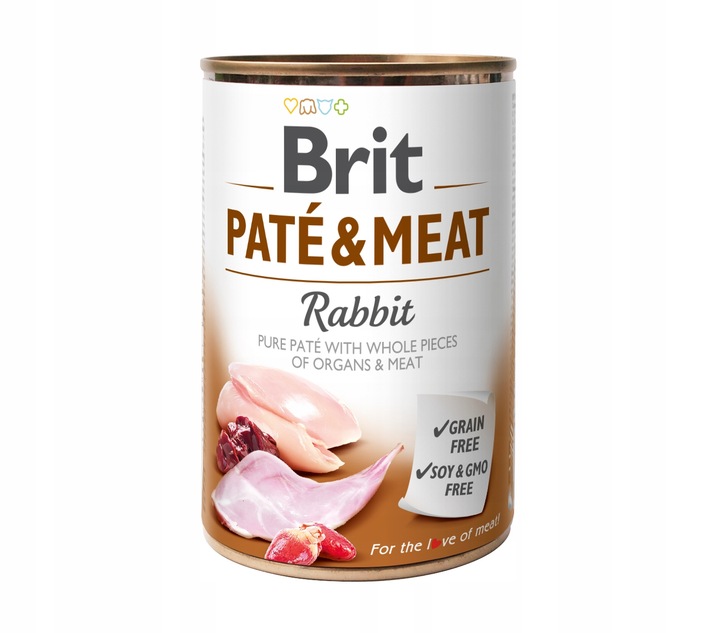 Brit Pate Meat MIX Smaków Mokra Karma dla Psa 12x400g
