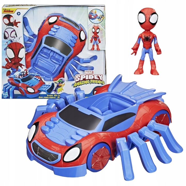 SPIDEY i SUPER KUMPLE DUŻY POJAZD AUTO WEB-CRAWLER + FIGURKA SPIDEY