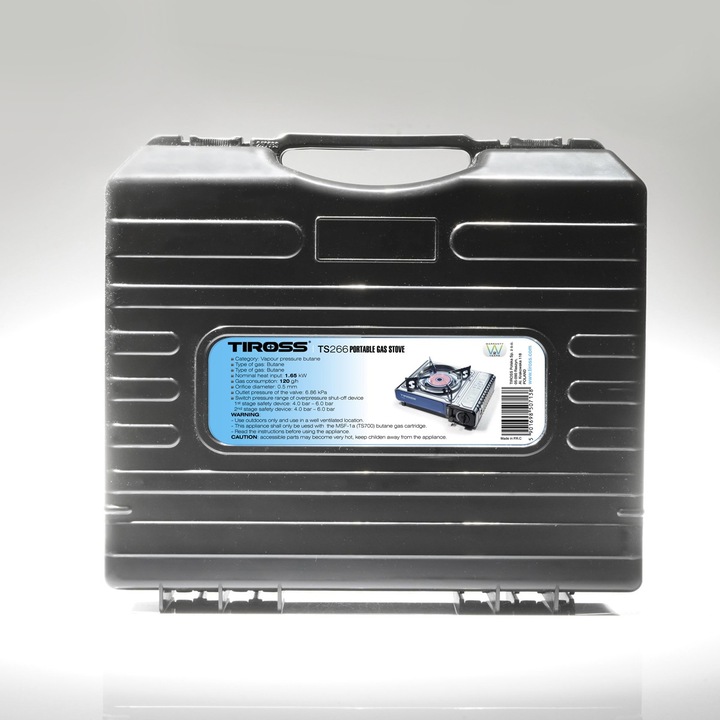 Kuchenka turystyczna gazowa Tiross srebrna TS-266