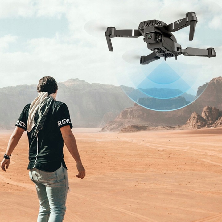 RC DRON Z KAMERĄ DRON 4K PODWÓJNY APARAT WIFI UTRZYMYWANIE WYSOKOŚCI 2.4GHZ