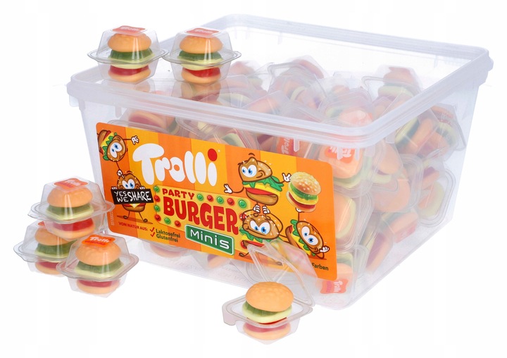 Trolli, żelki, Mini burger hamburger 600 g