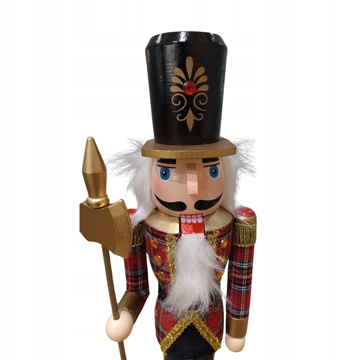 Drewniany Duży Dziadek do orzechów 50cm Nutcracker Święta