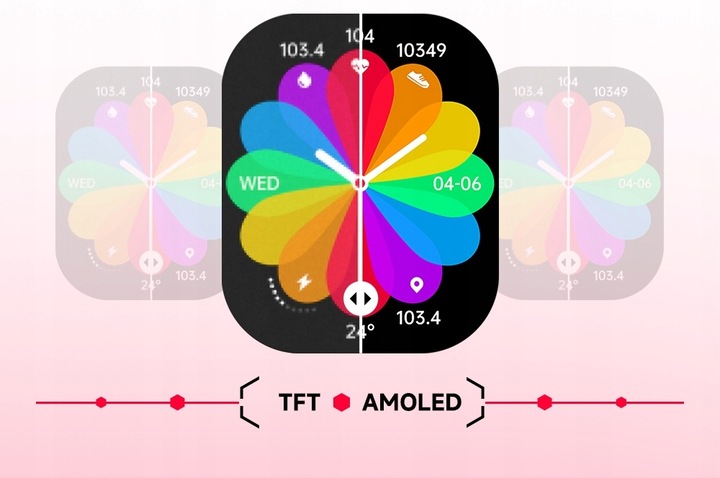 SMARTWATCH MĘSKI C26 AMOLED MENU PL WODOODPORNE KROKOMIERZ watch ZEGAREK