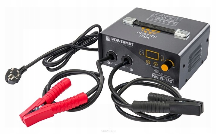 PROSTOWNIK AKUMULATOROWY INWERTOROWY Z ROZRUCHEM 180A 12/24V ŁADOWARKA 30A