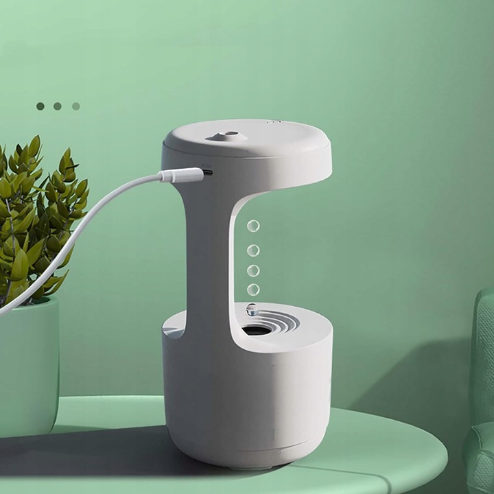 Nawilżacz ANTYGRAWITACYJNY kropla wody AROMATERAPIA dyfuzor mgła