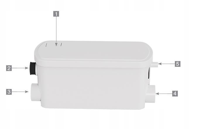 POMPA WC PRZEPOMPOWNIA PRYSZNIC UMYWALKA WANNA WATERMAN MINI