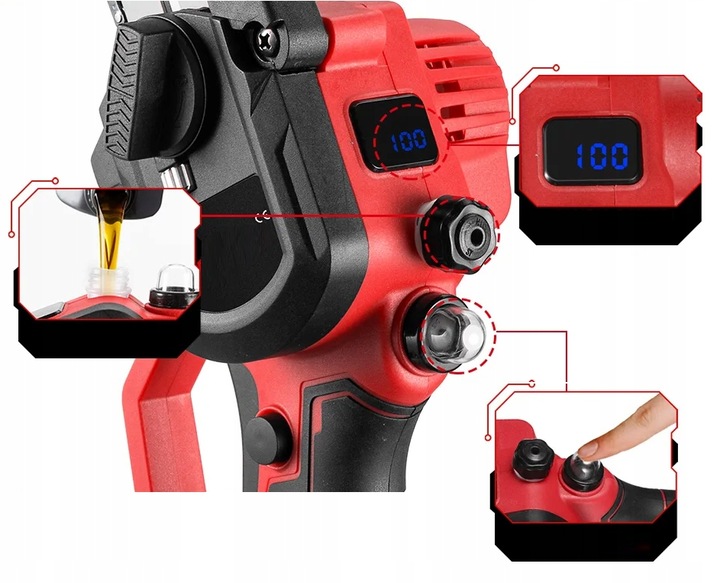 PIŁA ŁAŃCUCHOWA AKUMULATOROWA 21V PILARKA 6" 2x AKUMULATOR WALIZKA ZESTAW