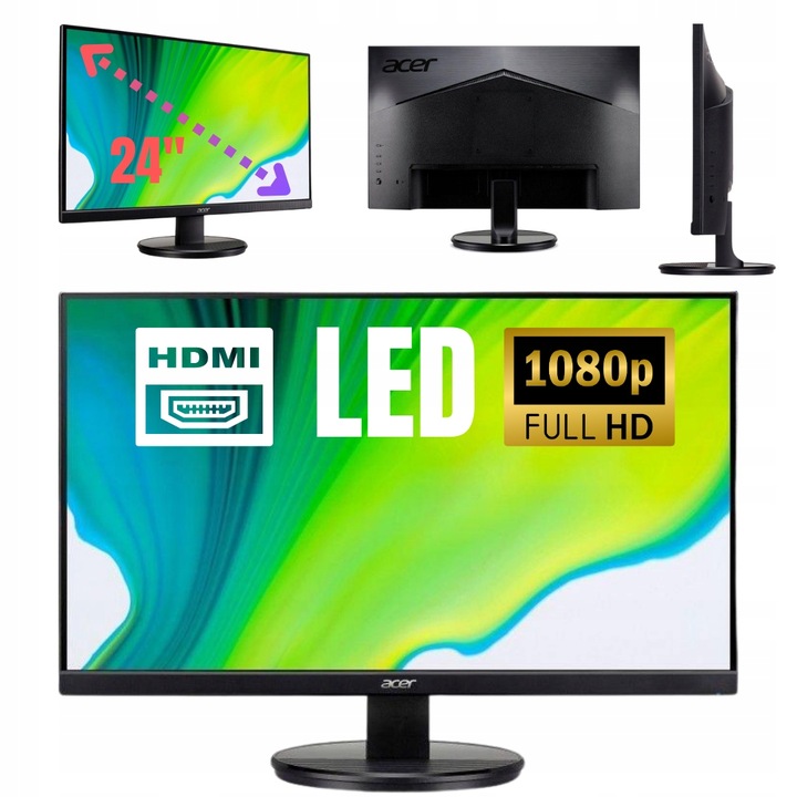 Monitor ACER LED KB242HYL 24" LED Full HD HDMI