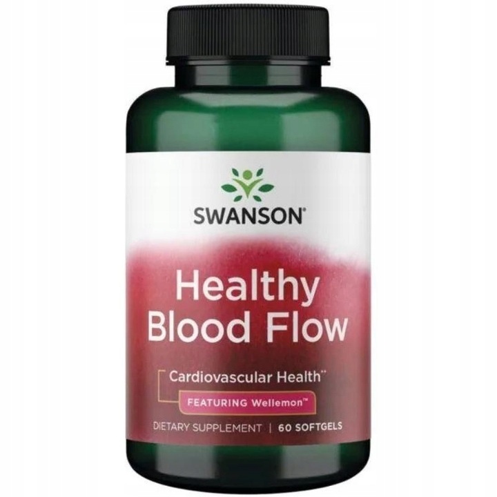 SWANSON Healthy Blood Flow 60 kapsułek Głóg koenzym Q10 KRĄŻENIE SERCE