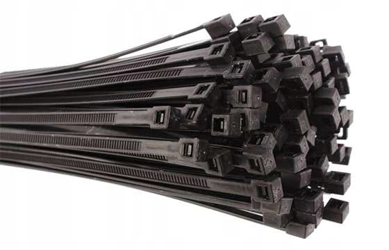 MOCNE OPASKI ZACISKOWE KABLOWE TRYTKI UV CZARNE 3,6x300 JAKOŚĆ