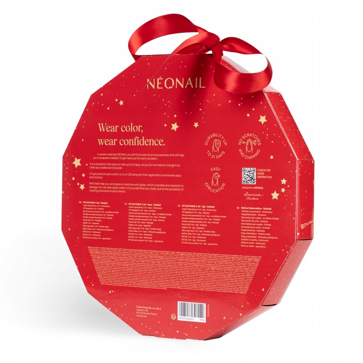 NeoNail Zestaw Prezentowy, Kalendarz Adwentowy 2023, 12 Okienek