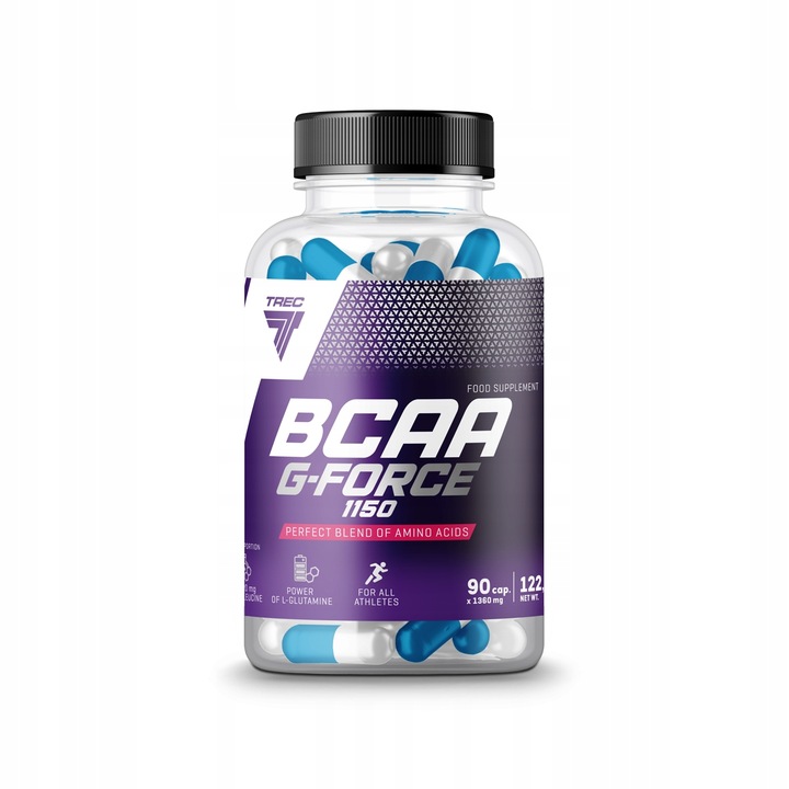 SILNE AMINOKWASY!! BCAA G-FORCE 90 kaps. Trec!!