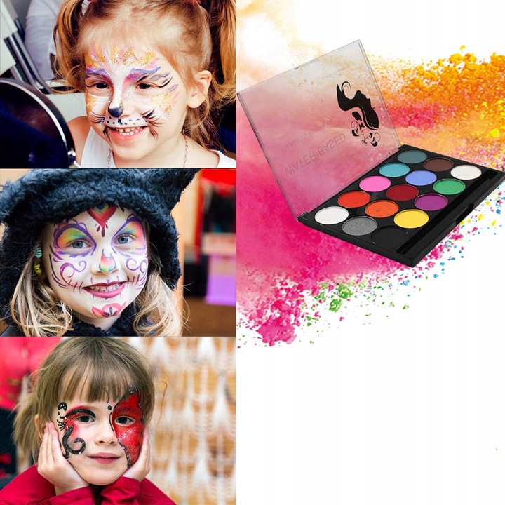 ZESTAW FARB DO MALOWANIA TWARZY CIALA DLA DZIECI