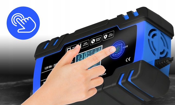 Prostownik AUTOMATYCZNY SAMOCHODOWY FUNKCJA NAPRAWY DO AKUMULATORÓW 12V 24V