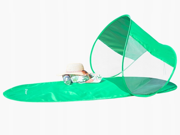 MATA PLAŻOWA Z DASZKIEM SKŁADANA 145 X 70 CM BIWAK