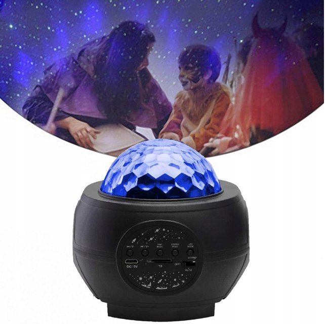 PROJEKTOR GWIAZD RZUTNIK NIEBA LAMPKA NOCNA LED GŁOŚNIK BLUETOOTH + PILOT