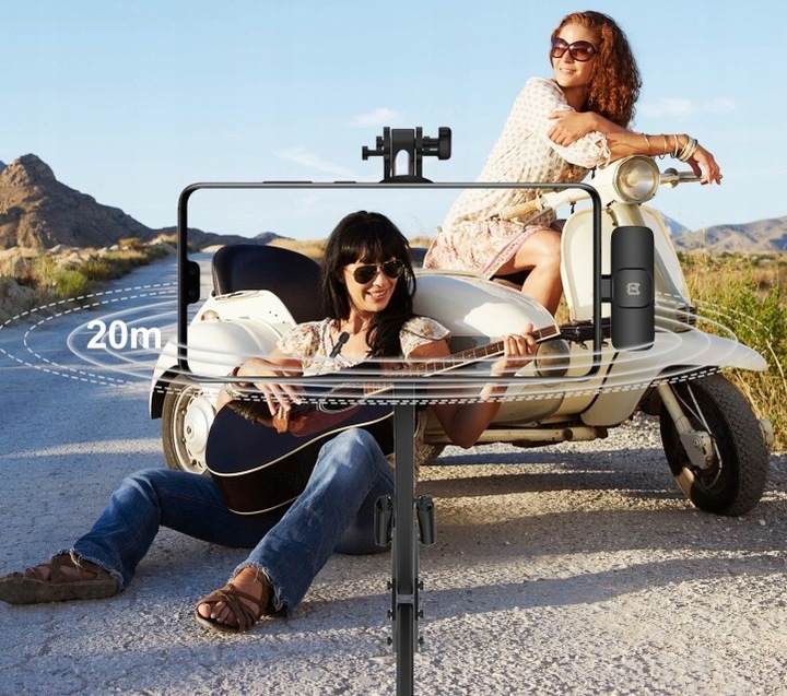 Bezprzewodowy Mikrofon Krawatowy na USB C PULUZ PU3082B