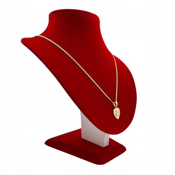 PREZENT NA KOMUNIĘ CHRZEST DLA DZIEWCZYNKI ZŁOTY ŁAŃCUSZEK Z MEDALIKIEM 925